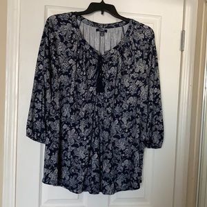 women’s 3X CHAPS peasant blouse